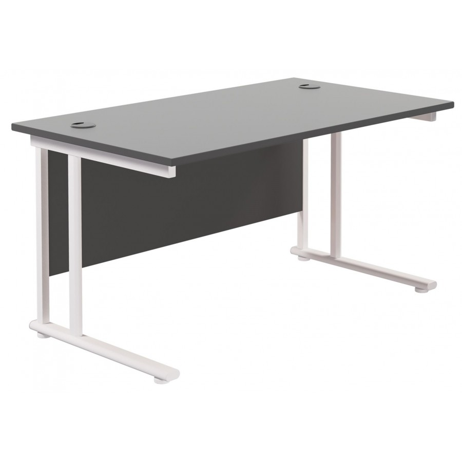 Olton Twin Cantilever  800mm Deep Straight Office Desk